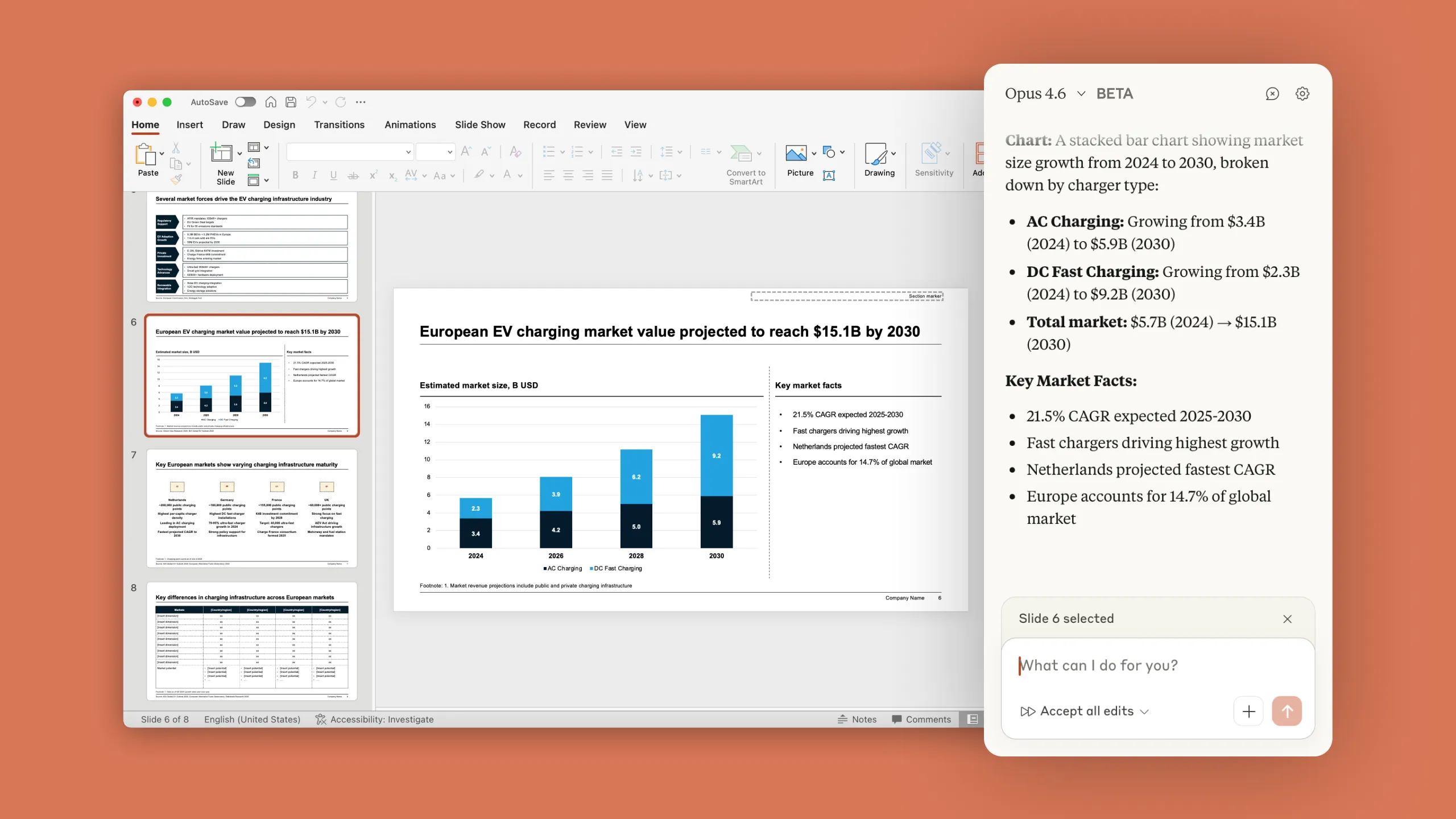 Claude for PowerPoint — AI-powered slide generation and editing